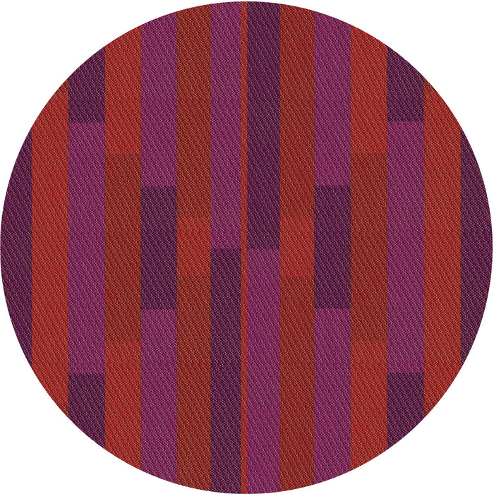 Square Patterned Crimson Red Rug, pat1128brn