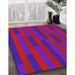 Patterned Violet Red Pink Novelty Rug in Family Room, pat1128