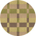 Square Machine Washable Transitional Brown Rug in a Living Room, wshpat1129brn