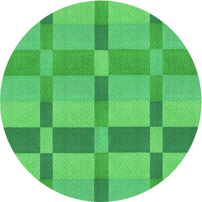 Square Patterned Neon Green Rug, pat1129grn