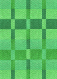 Machine Washable Transitional Neon Green Rug, wshpat1129grn