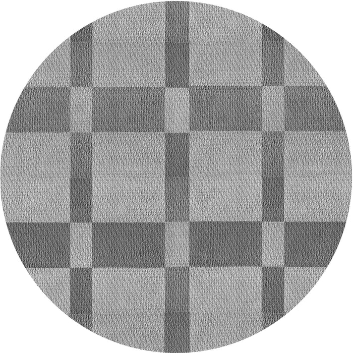 Square Patterned Cloud Gray Rug, pat1129gry