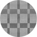 Square Patterned Cloud Gray Rug, pat1129gry