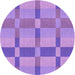 Square Machine Washable Transitional Violet Purple Rug in a Living Room, wshpat1129pur