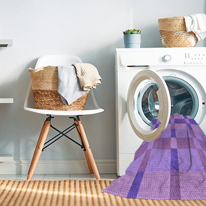 Machine Washable Transitional Violet Purple Rug in a Washing Machine, wshpat1129pur