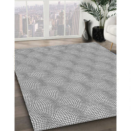 Machine Washable Transitional Carbon Gray Rug in a Family Room, wshpat112