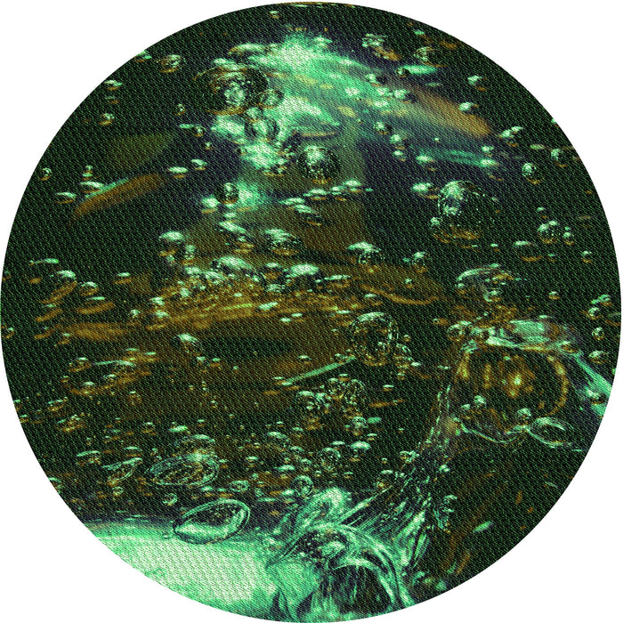 Square Machine Washable Transitional Black Rug in a Living Room, wshpat113grn