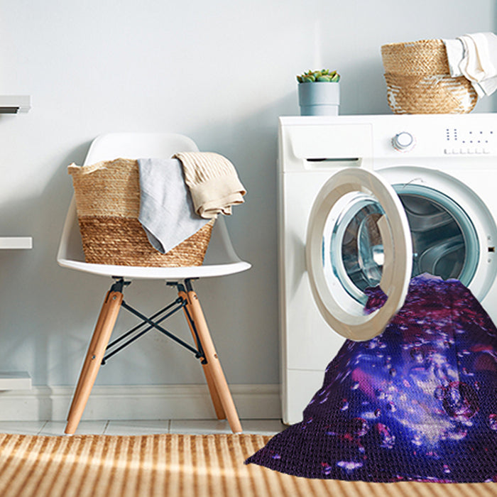 Machine Washable Transitional Amethyst Purple Rug in a Washing Machine, wshpat113pur