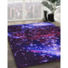 Machine Washable Transitional Amethyst Purple Rug in a Family Room, wshpat113pur