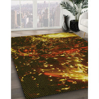 Patterned Red Rug, pat113yw