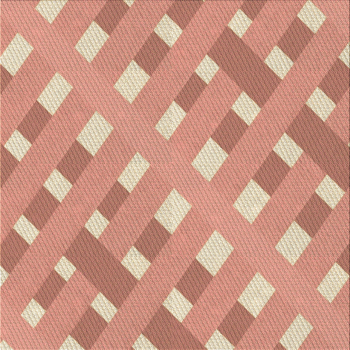 Round Machine Washable Transitional Orange Rug, wshpat1130brn