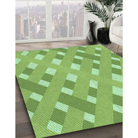 Patterned Green Rug, pat1130grn