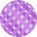 Square Patterned Violet Purple Rug, pat1130pur