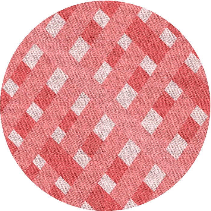 Square Machine Washable Transitional Light Coral Pink Rug in a Living Room, wshpat1130rd