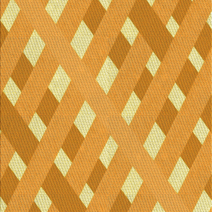 Patterned Neon Orange Rug, pat1130yw