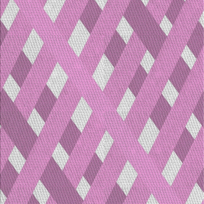 Patterned Magenta Pink Novelty Rug, pat1130