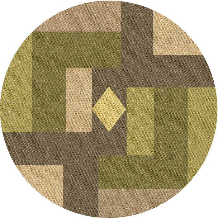 Square Patterned Oak Brown Rug, pat1131brn