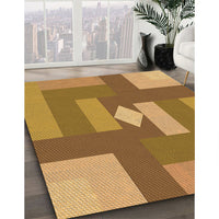 Patterned Yellow Rug, pat1131org