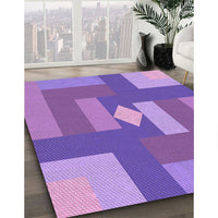 Patterned Purple Rug, pat1131pur