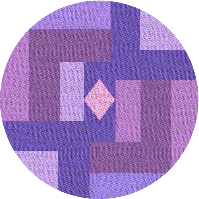 Square Machine Washable Transitional Purple Rug in a Living Room, wshpat1131pur