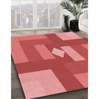 Patterned Red Rug, pat1131rd