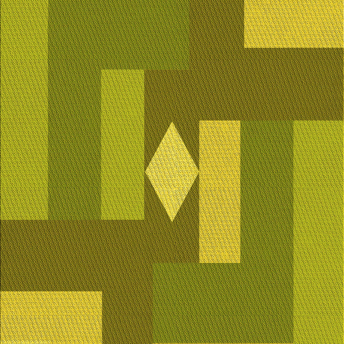 Machine Washable Transitional Dark Yellow Green Rug, wshpat1131yw