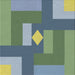 Sideview of Machine Washable Transitional Green Rug, wshpat1131