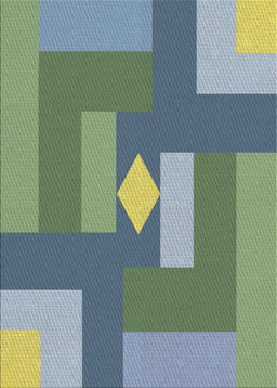 Machine Washable Transitional Green Rug, wshpat1131