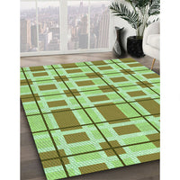 Patterned Pastel Green Rug, pat1132grn