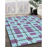 Patterned Blue Rug, pat1132lblu