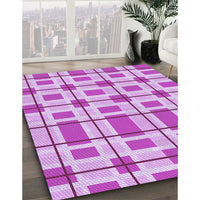 Patterned Blossom Pink Rug, pat1132pur