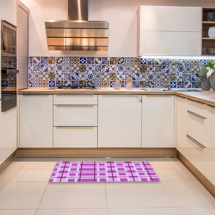 Patterned Blossom Pink Rug in a Kitchen, pat1132pur