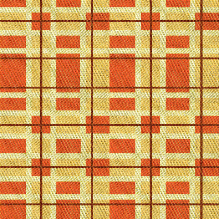 Round Patterned Orange Red Orange Rug, pat1132yw