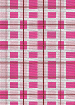 Patterned Pink Novelty Rug, pat1132