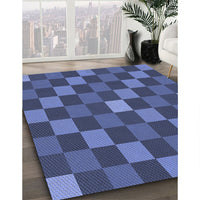 Patterned Blue Rug, pat1133blu