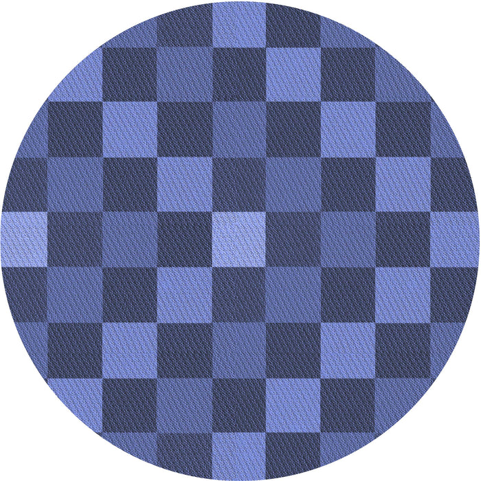 Square Patterned Blue Rug, pat1133blu