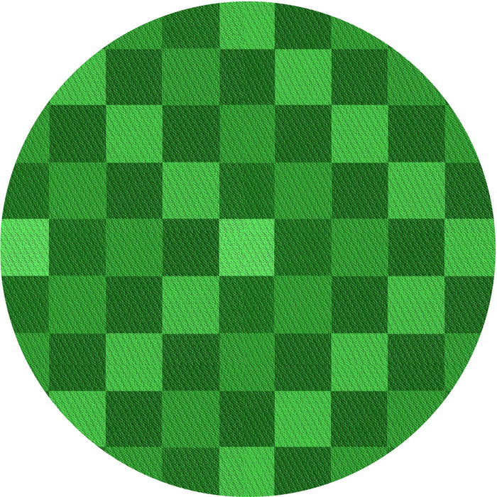 Square Patterned Green Rug, pat1133grn