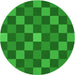 Square Patterned Green Rug, pat1133grn