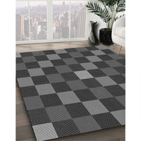 Patterned Platinum Gray Rug, pat1133gry