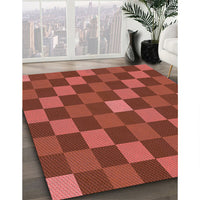 Patterned Red Rug, pat1133rd