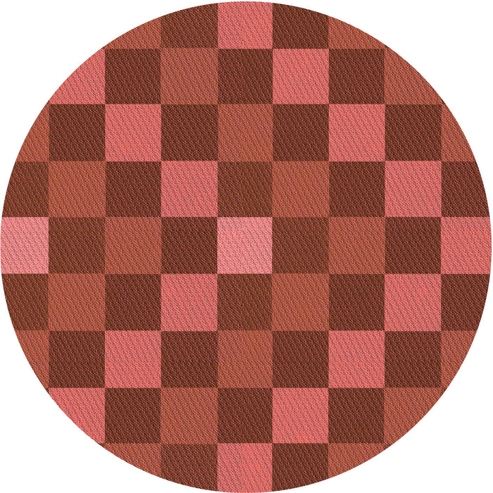 Square Patterned Red Rug, pat1133rd