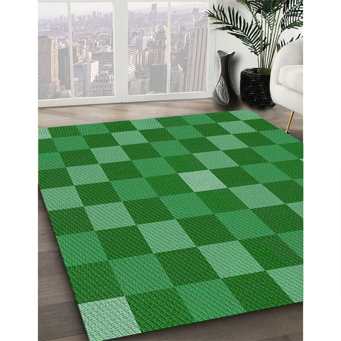 Machine Washable Transitional Lime Green Rug in a Family Room, wshpat1133