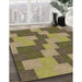 Machine Washable Transitional Metallic Gold Rug in a Family Room, wshpat1134brn