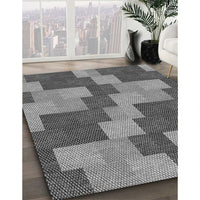 Patterned Dark Gray Rug, pat1134gry