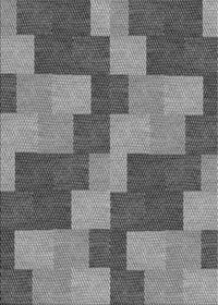 Machine Washable Transitional Dark Gray Rug, wshpat1134gry