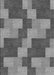 Machine Washable Transitional Dark Gray Rug, wshpat1134gry