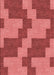 Machine Washable Transitional Red Rug, wshpat1134rd