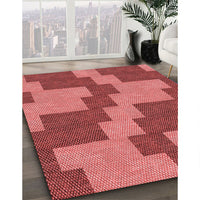 Patterned Red Rug, pat1134rd