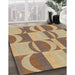 Machine Washable Transitional Sienna Brown Rug in a Family Room, wshpat1135brn