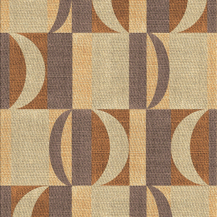 Machine Washable Transitional Sienna Brown Rug, wshpat1135brn
